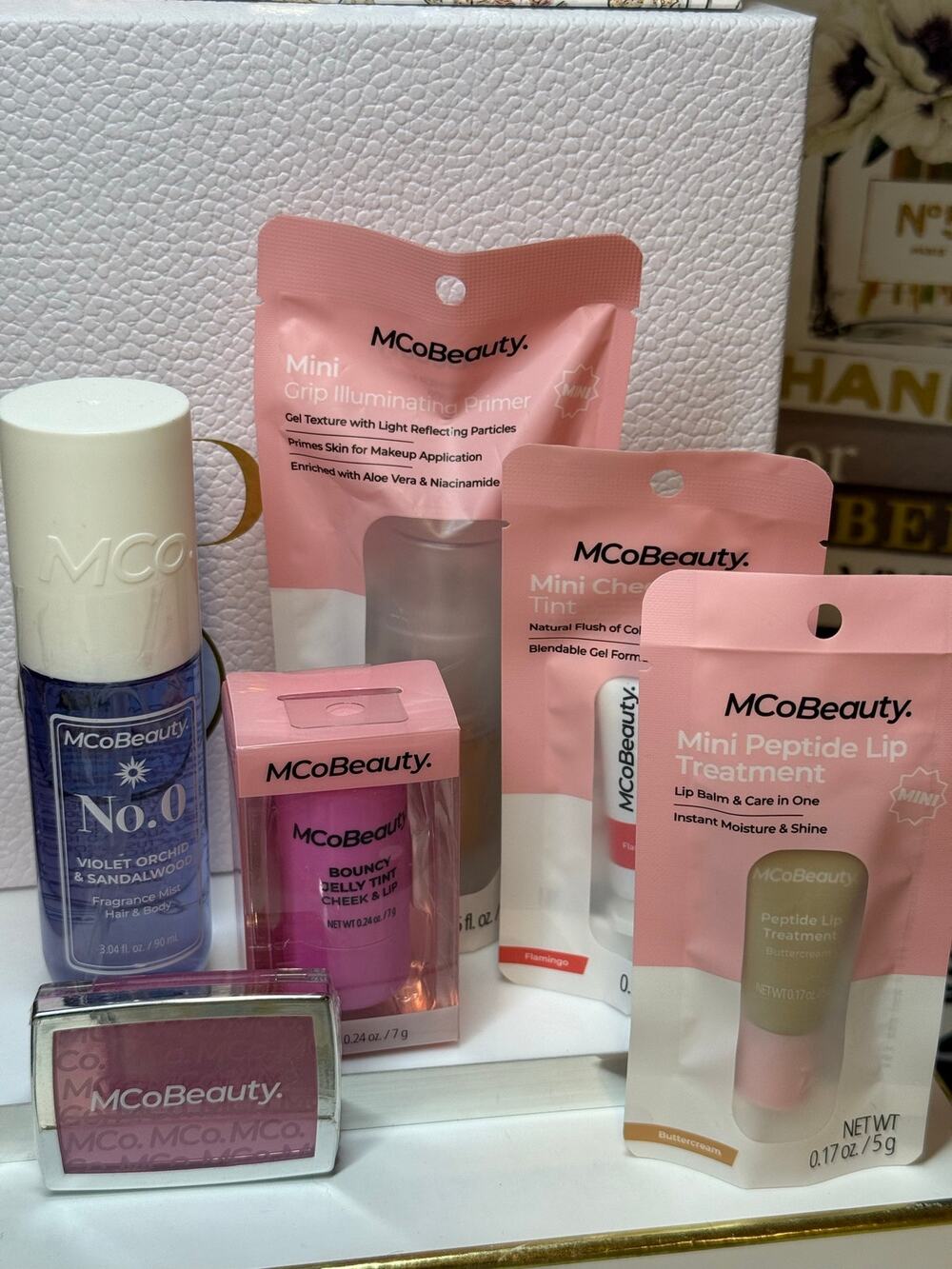 MCoBeauty 6 Pc BUNDLE - Mist, Blush, Lip & Cheek Tint, & Lip Balm